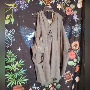 Altered Sliced Goth/Punk Hoodie - One-of-a-kind